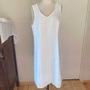 Marc Aurel White Linen Dress - Sz EU 42 / US 12